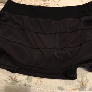 Black tennis skirt